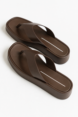 Lola Platform Sandal in Brown - FINAL SALE