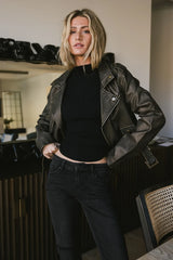 Vintage Washed Moto Jacket - FINAL SALE