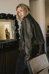 Vintage Washed Moto Jacket - Final Sale