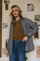 Clara Houndstooth Shacket - Final Sale