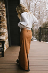 Madelynn Skirt In Brown - Final Sale