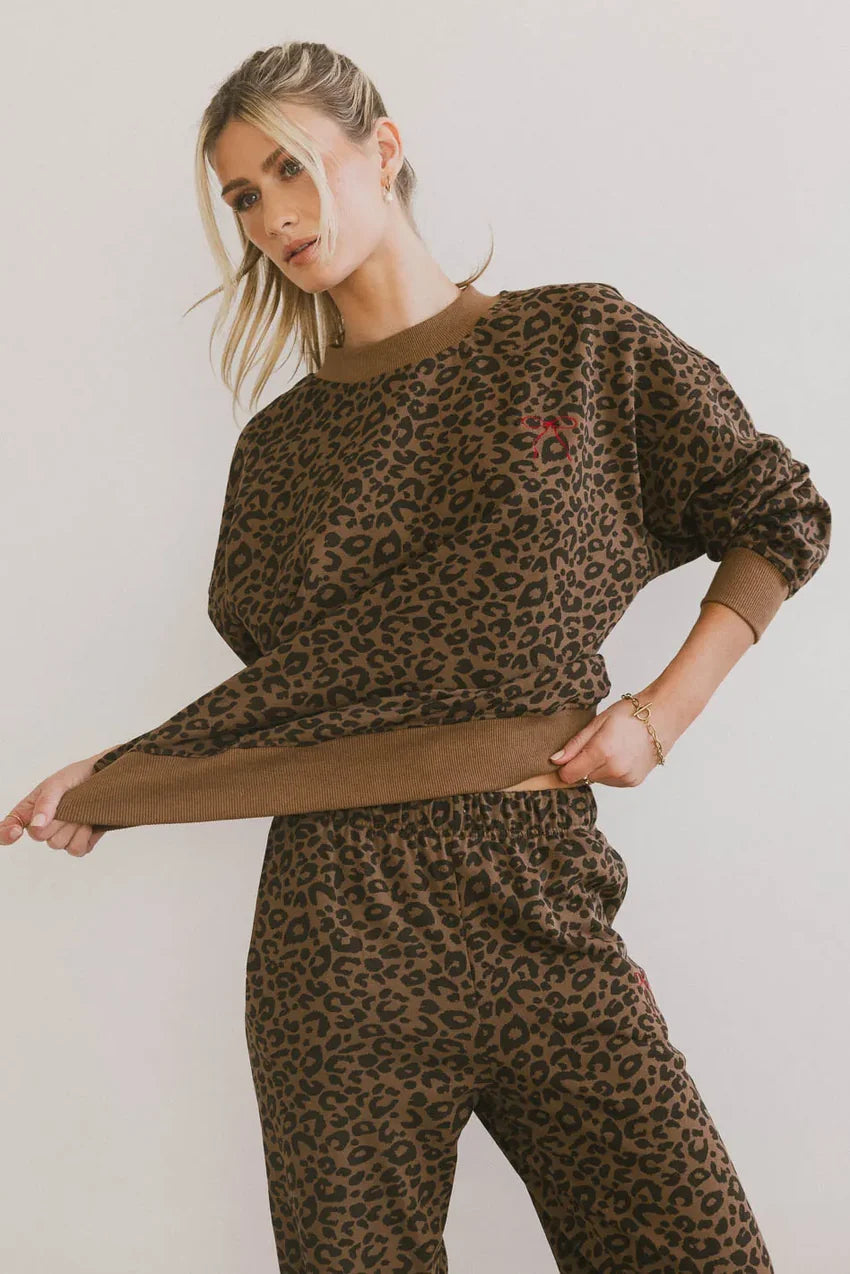 Tessa Leopard Sweatshirt - Final Sale