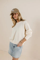 Willow Sweatshirt In Cream - Final Sale