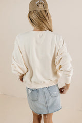 Willow Sweatshirt In Cream - Final Sale