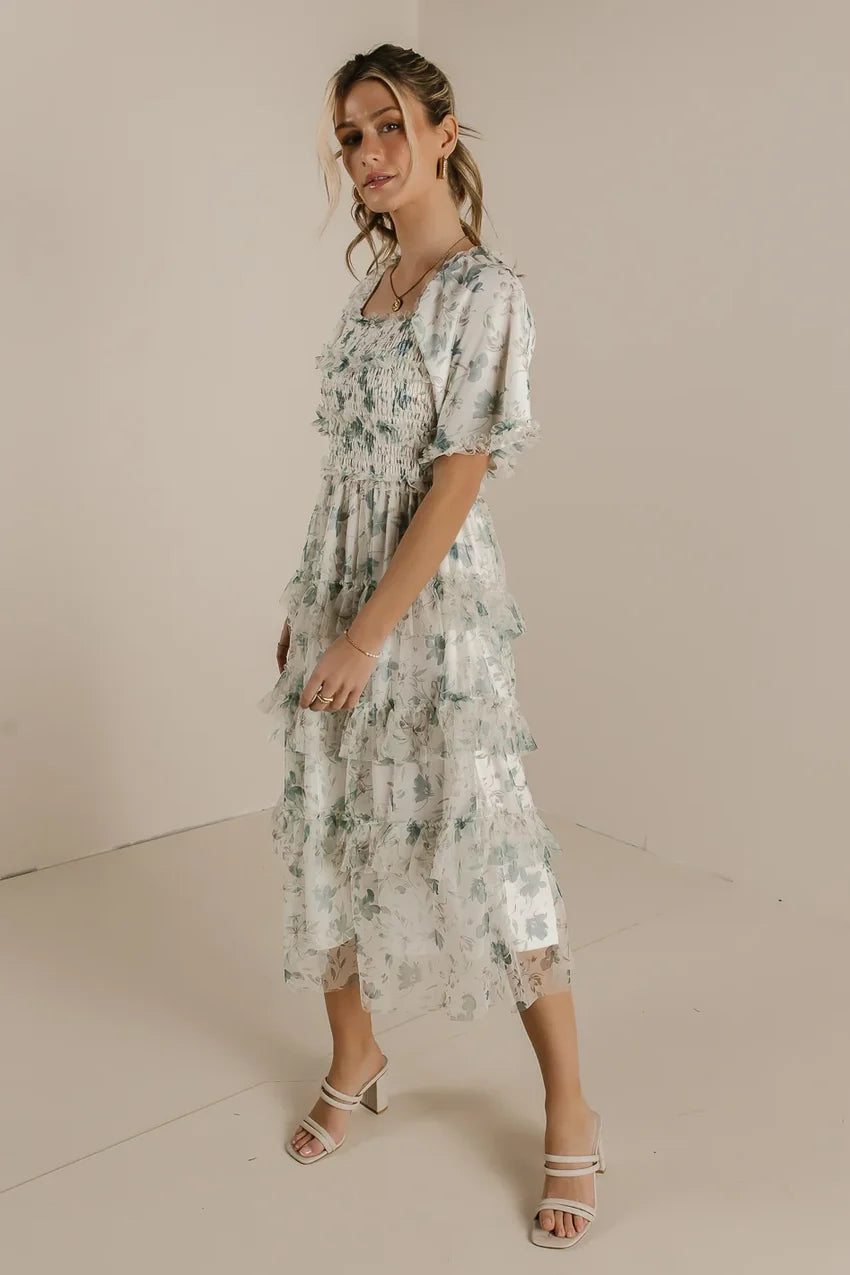 She Gets The Flowers Midi Dress - Final Sale