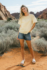 Mariana Blouse In Sand - Final Sale