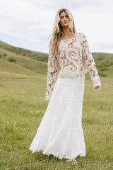 No Worries Crochet Top In Cream