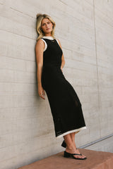 Xavia Knit Maxi Dress in Black - FINAL SALE