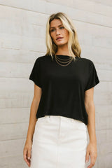 Aggie Tee In Black - Final Sale