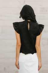 Fia Embroidered Blouse In Black - Final Sale