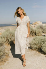 Metzli Ribbon Trim Maxi Dress - Final Sale