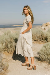 Metzli Ribbon Trim Maxi Dress - Final Sale