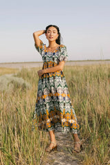 Ainoa Abstract Midi Dress - Final Sale