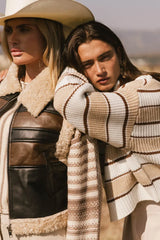 Kandy Half Zip Sweater In Ecru - Final Sale