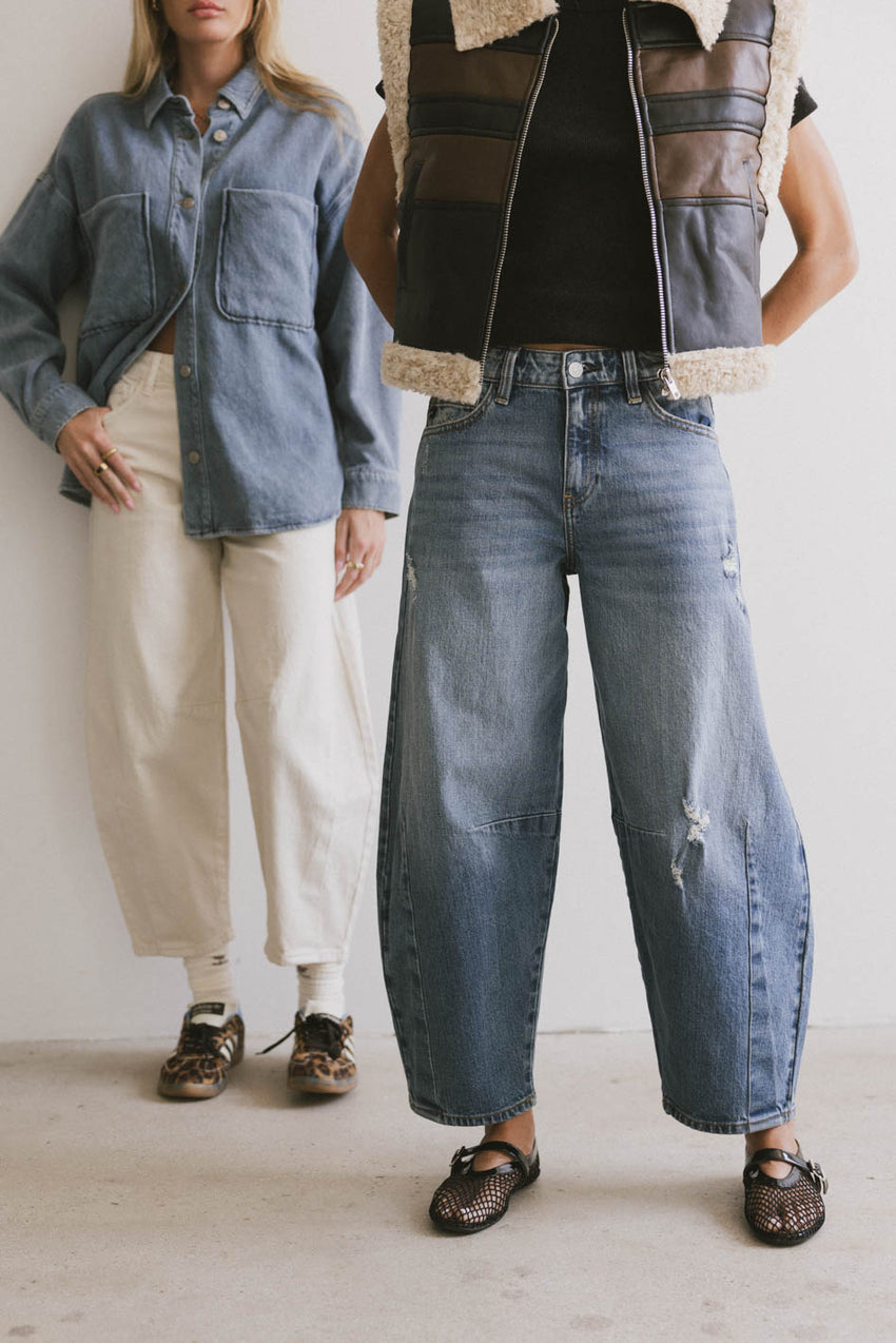 Lex Barrel Jeans in Medium Wash - FINAL SALE