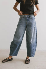 Lex Barrel Jeans In Medium Wash - Final Sale