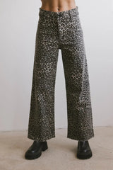 Kortnee Leopard Print Jeans - FINAL SALE