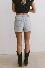 Vinnie Crossover Denim Shorts - Final Sale