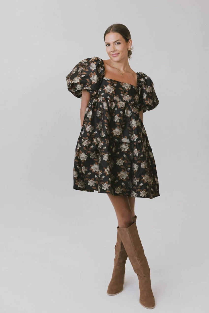 Moore Floral Babydoll Dress - FINAL SALE