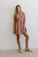 Lorna Mini Dress In Rust - Final Sale