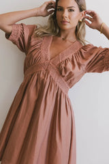 Lorna Mini Dress In Rust - Final Sale