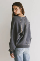 Lina Contrast Sweater - Final Sale