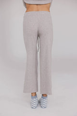 Evelise Ribbed Pants In Grey - Final Sale