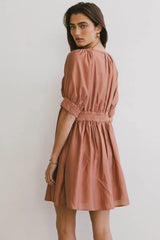 Lorna Mini Dress In Rust - Final Sale