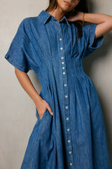 Kolby Button Front Maxi Dress - Final Sale