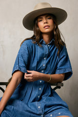 Kolby Button Front Maxi Dress - Final Sale