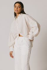 Winifred Button Up in Natural - FINAL SALE