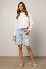 Kai Light Wash Bermuda Shorts - Final Sale