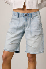 Kai Light Wash Bermuda Shorts - Final Sale