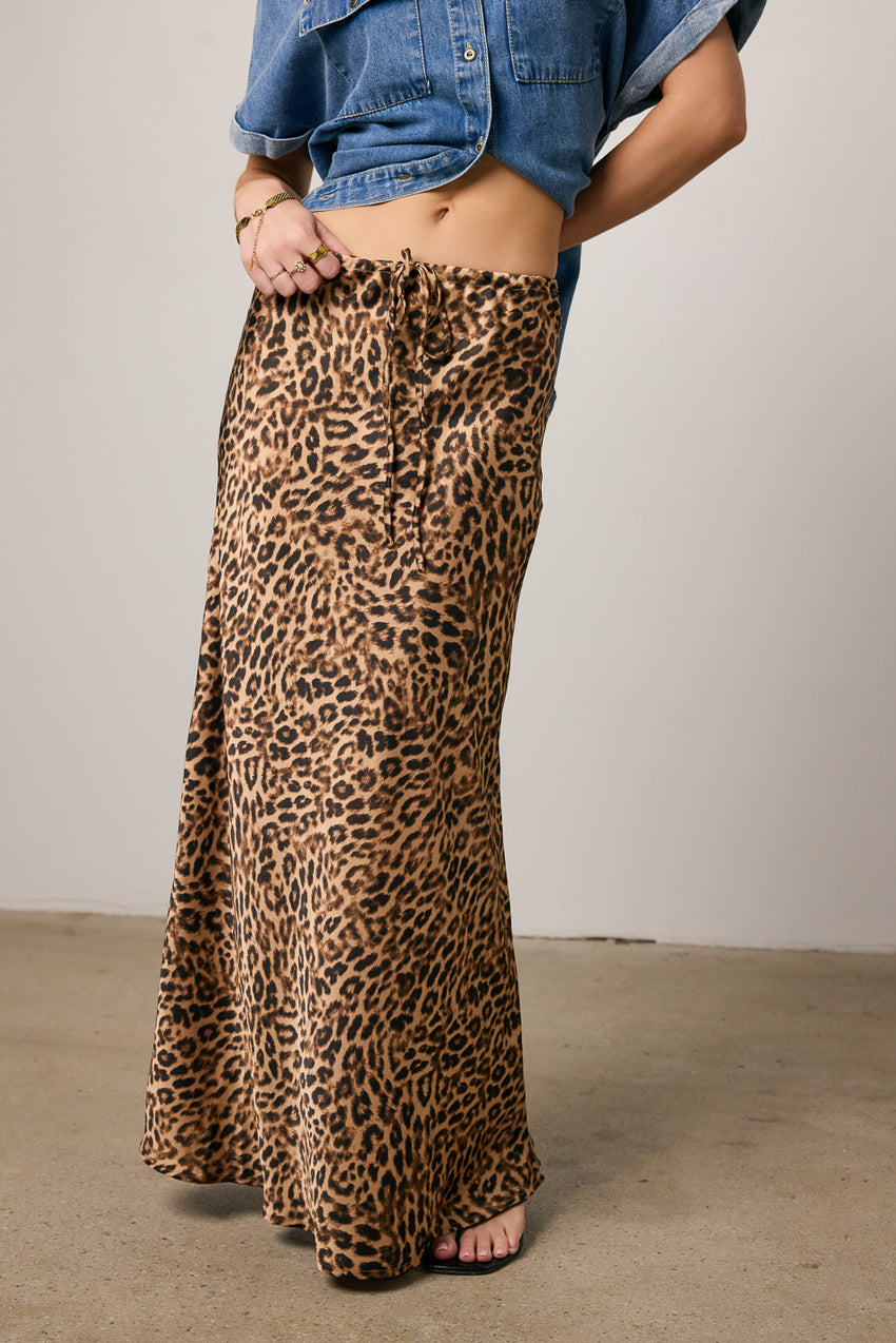 Hatton Leopard Maxi Skirt - Final Sale