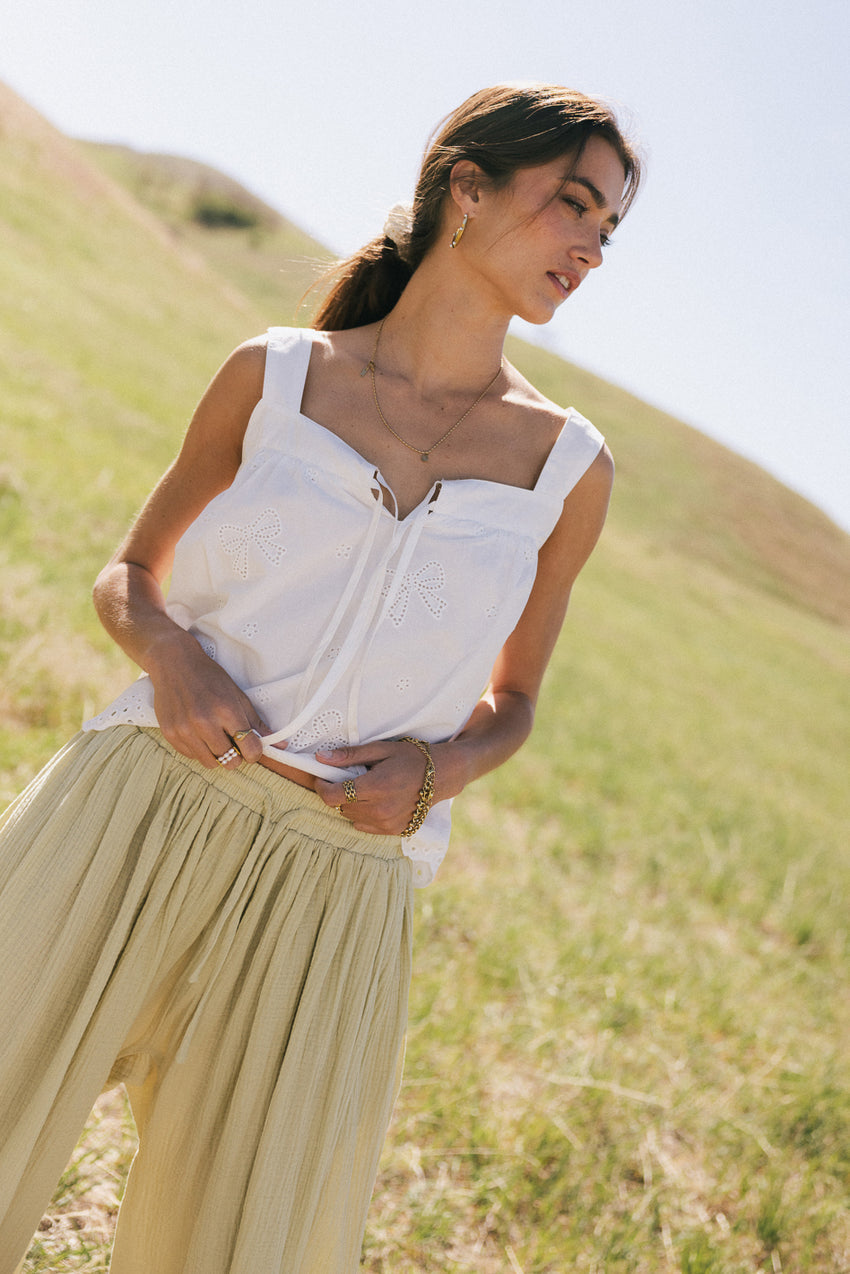 Cecily Bow Tank - Final Sale