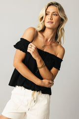 Casey Relaxed Top In Black - Final Sale
