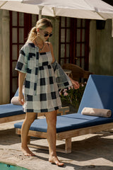 Alba Mini Dress In Navy - Final Sale
