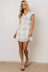 Leo Lace Trim Mini Dress - Final Sale