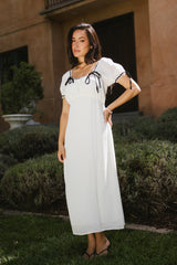 Quincy Lace Trim Midi Dress - Final Sale