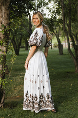 Alder Embroidered Maxi Dress - Final Sale