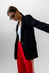 Crystal Blazer In Black - Final Sale