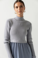 Zeda Midi Dress In Blue - Final Sale