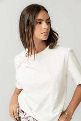 Posie Knot Tee In White - Final Sale
