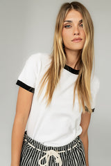 Maddie Ringer Sweater Top In Ivory - Final Sale