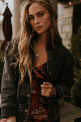 Paige Denim Jacket In Black - Final Sale
