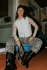 Lisette Barrel Jean In Leopard - Final Sale