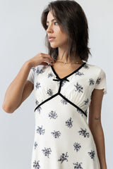 Neo Mesh Maxi Dress In Ivory