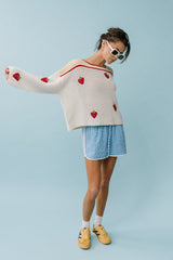 Halle Embroidered Sweater - FINAL SALE