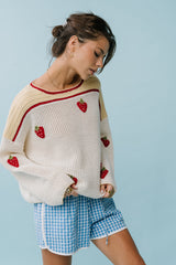 Halle Embroidered Sweater - Final Sale
