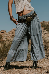 Asha Tiered Pants In Blue - Final Sale